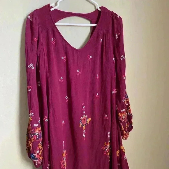 Free People Oxford Embroidered Mini Dress Size XS - Picture 4 of 13
